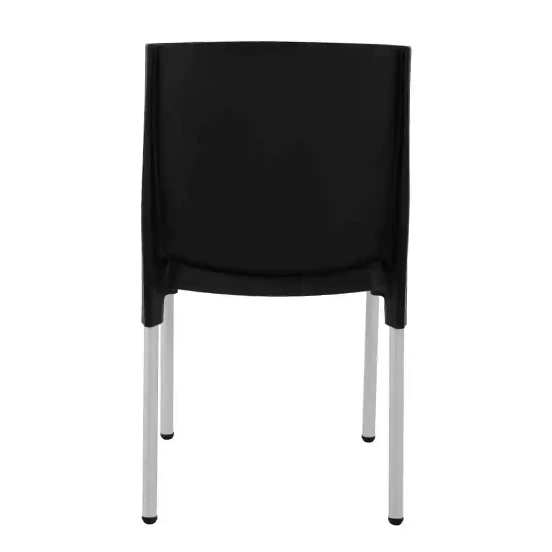 Stacking Bistro Side Chairs Black (Pack of 4) - Image 6