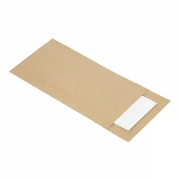 Europochette Brown Cutlery Pouch with White Napkin - Image 2