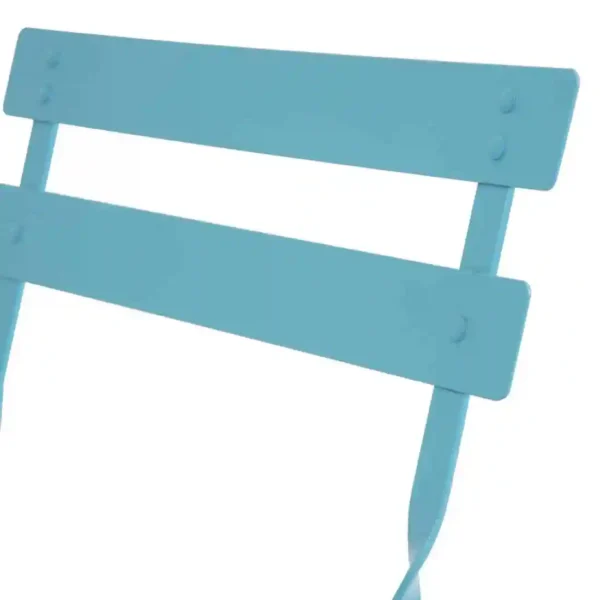 Bolero Perth Blue Pavement Style Steel Folding Chairs (Pack of 2) - Image 6