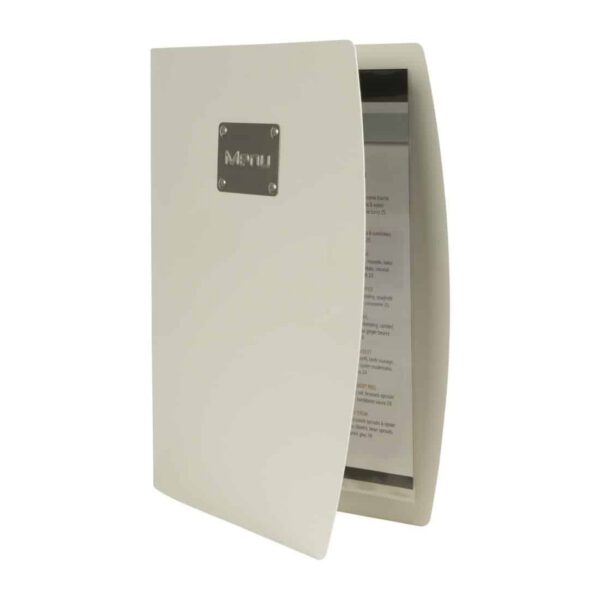 Securit Rio Menu Cover Silver A4 - Image 3