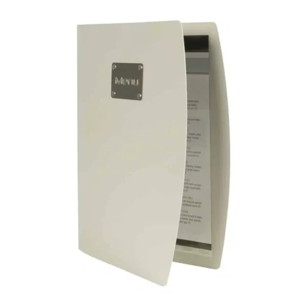 Securit Rio Menu Cover Silver A4 - Image 3