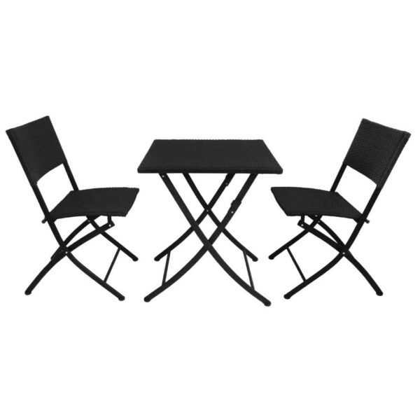Bolero PE Wicker Folding Chair Set (Pack of 2) - Image 3