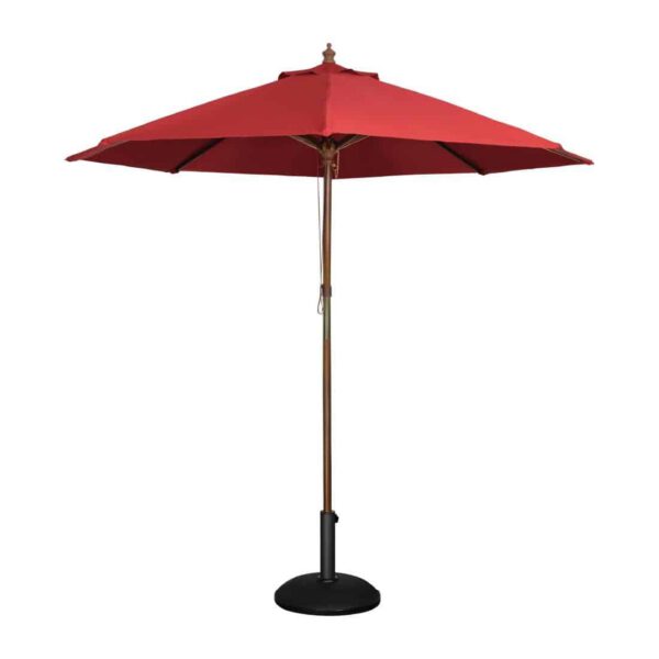 Bolero Round Parasol 2.5m Diameter Red