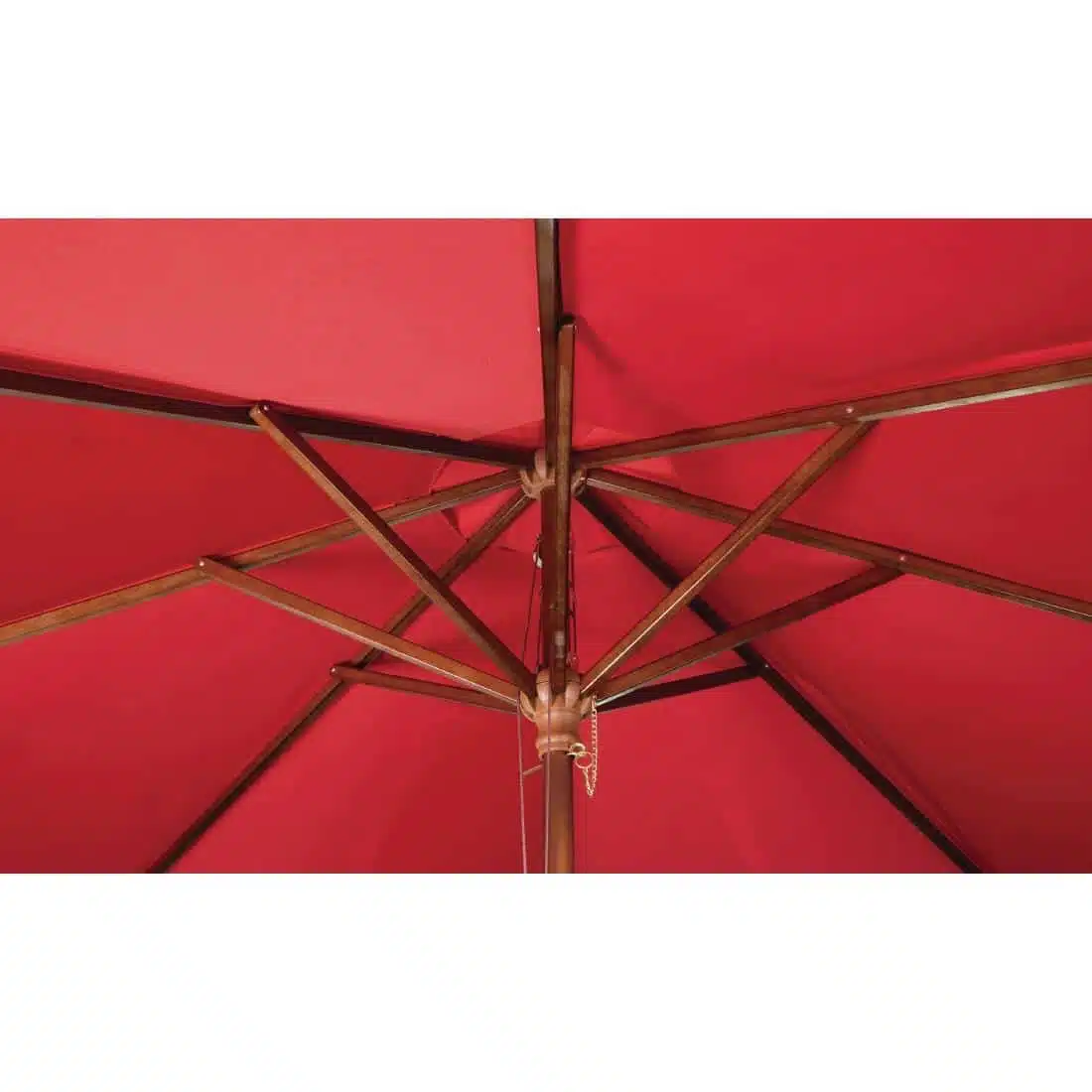 Bolero Square Parasol 2.5m Diameter Red - Image 3