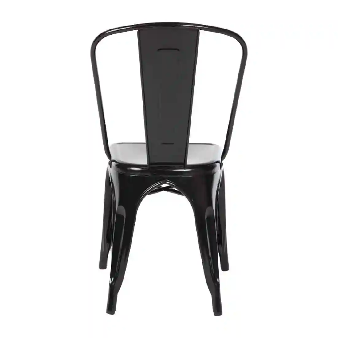 Bolero Bistro Steel Side Chairs Black (Pack of 4) - Image 10