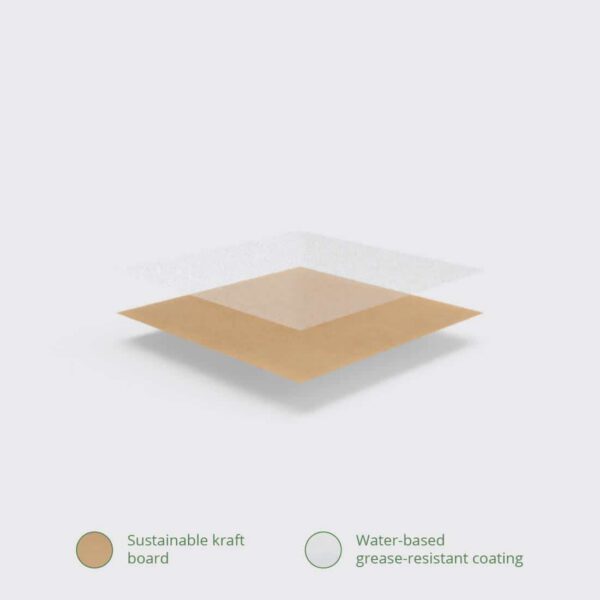 Vegware Compostable Paperboard Food Boxes No.5 1050ml / 37oz (Pack of 150) - Image 9