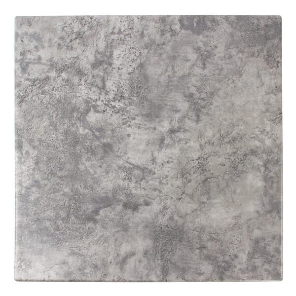 Werzalit Pre-drilled Square Table Top Concrete 600mm - Image 2