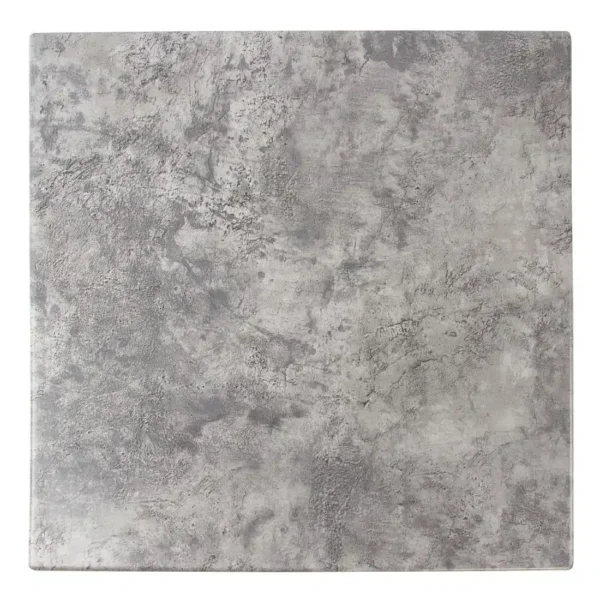 Werzalit Pre-drilled Square Table Top Concrete 700mm - Image 1