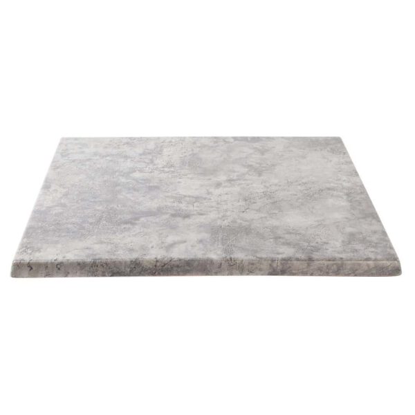 Werzalit Pre-drilled Square Table Top Concrete 700mm - Image 4