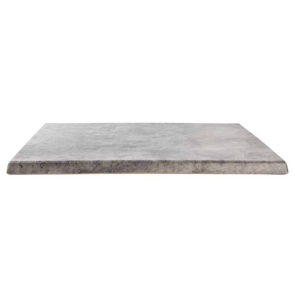 Werzalit Pre-drilled Square Table Top Concrete 700mm - Image 5