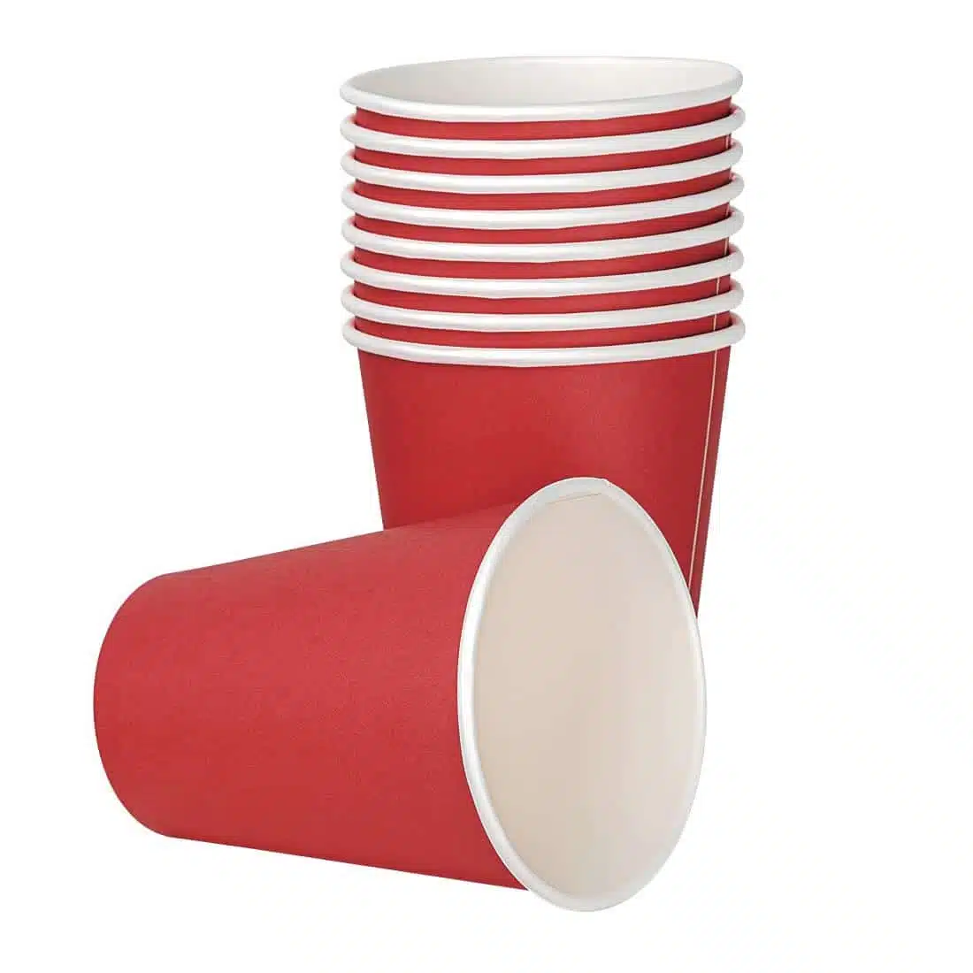 Fiesta Recyclable Single Wall Takeaway Coffee Cups Red 340ml / 12oz (Pack of 1000) - Image 2