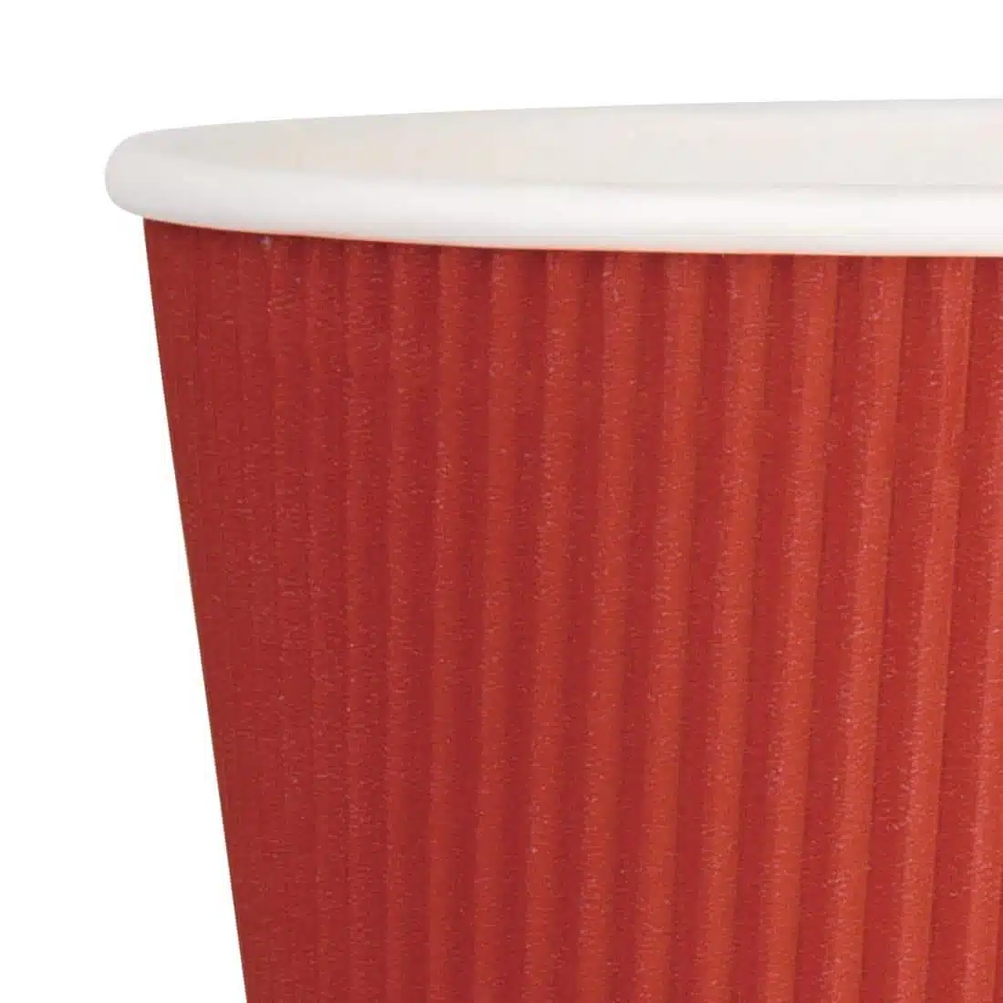 Fiesta Recyclable Coffee Cups Ripple Wall Red 340ml / 12oz (Pack of 500) - Image 5