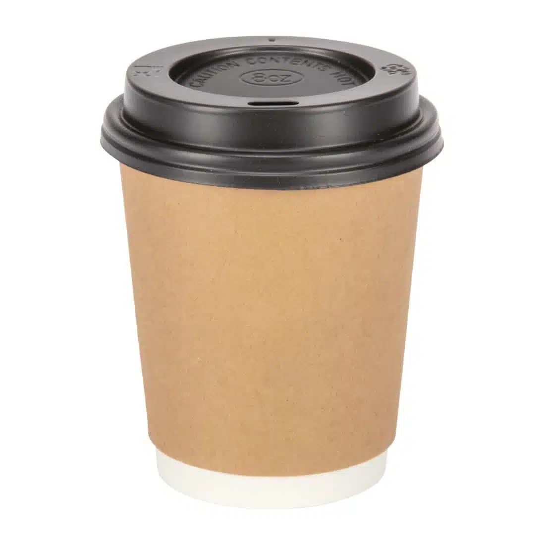 Fiesta Recyclable Coffee Cups Double Wall Kraft 225ml / 8oz (Pack of 500) - Image 3
