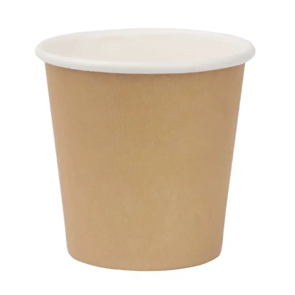 Fiesta Recyclable Espresso Cups Single Wall Kraft 112ml / 4oz (Pack of 50) - Image 1