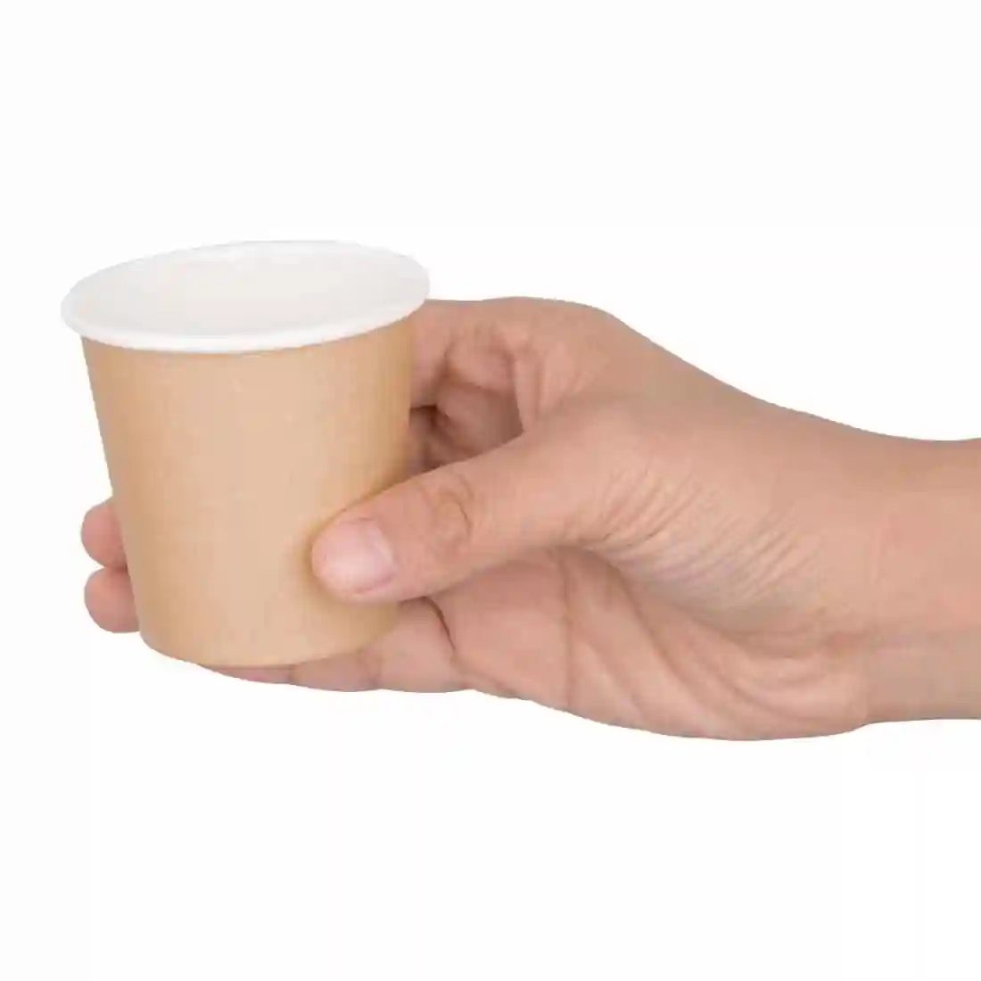 Fiesta Recyclable Espresso Cups Single Wall Kraft 112ml / 4oz (Pack of 1000) - Image 2