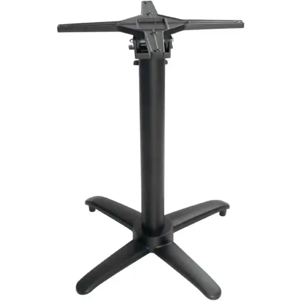 Bolero Aluminium Flip Top Table Base Black - Image 1