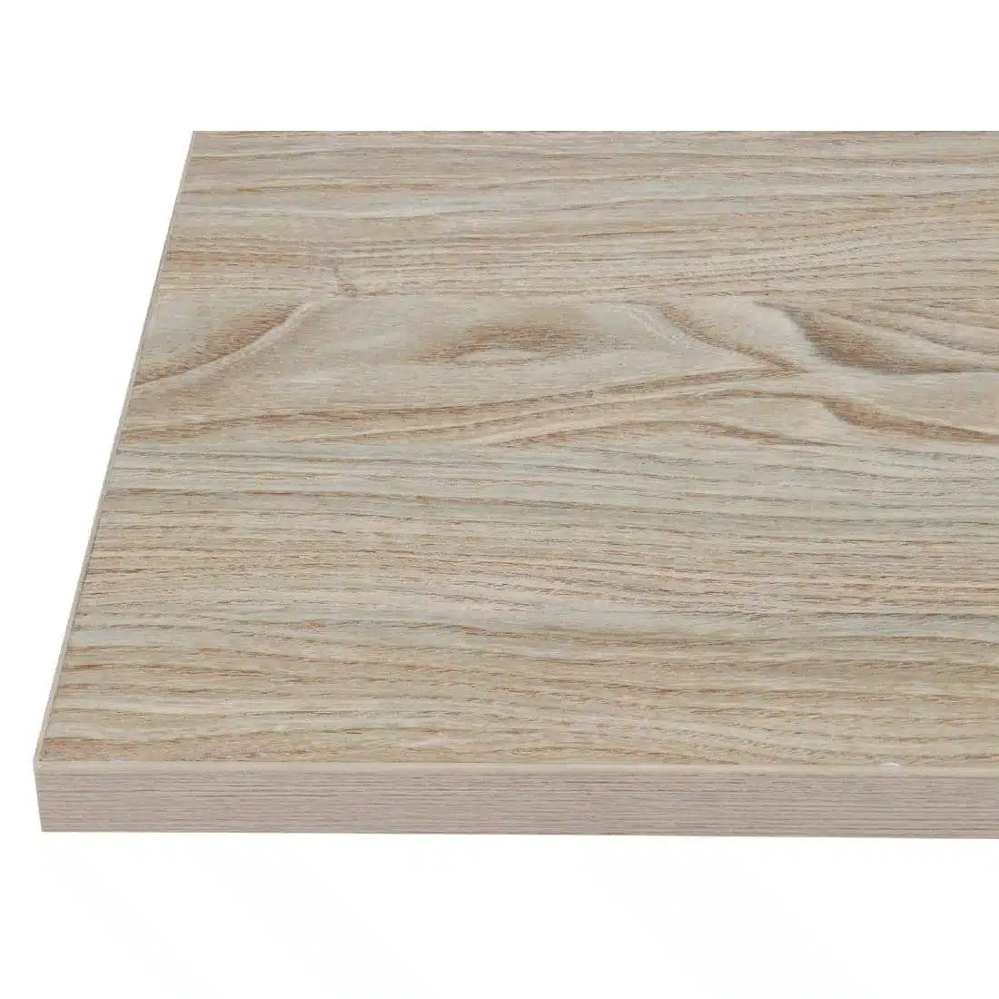 Bolero Pre-drilled Square Tabletop Antique Natural 600mm - Image 2