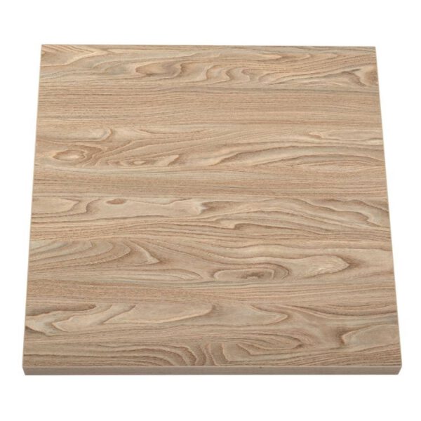 Bolero Pre-drilled Square Tabletop Antique Natural 700mm - Image 2