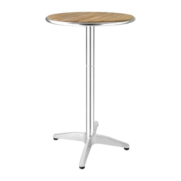 Bolero Ash Round Poseur Height Table 600mm - Image 2