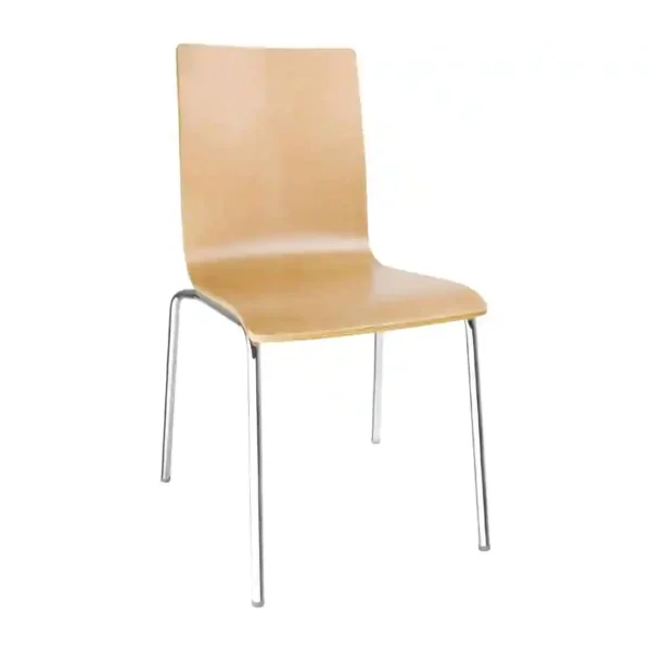 Bolero Square Back Sidechair (Natural Finish) (Pack 4) - Image 1