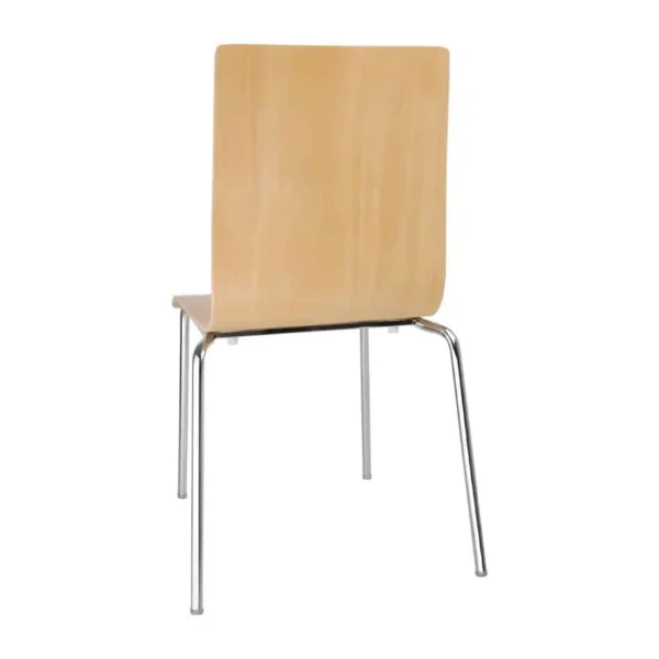 Bolero Square Back Sidechair (Natural Finish) (Pack 4) - Image 2