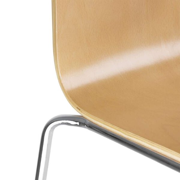 Bolero Square Back Sidechair (Natural Finish) (Pack 4) - Image 3