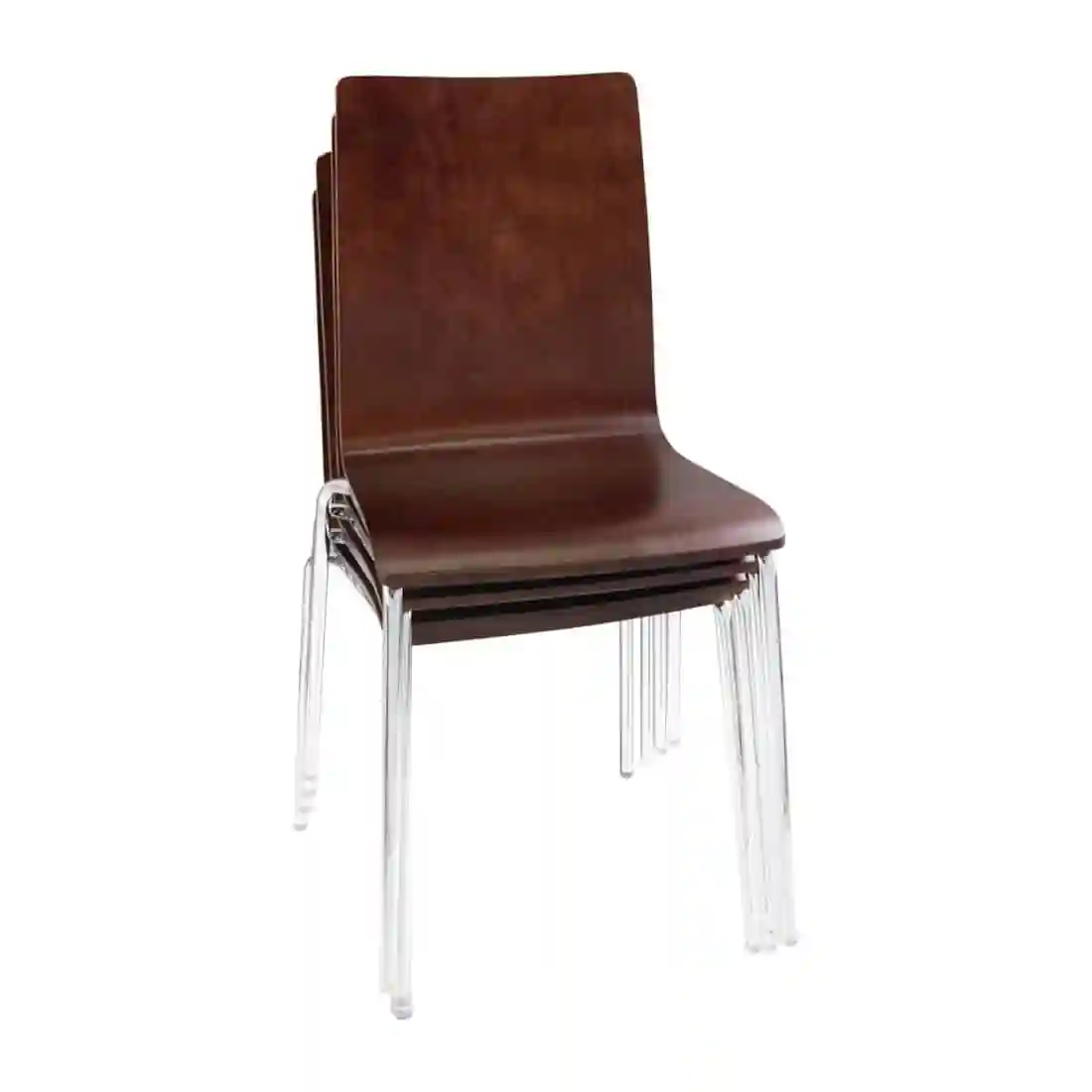 Bolero Square Back Side Chair Dark Chocolate Finish (Pack of 4) - Image 9