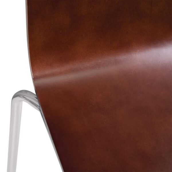 Bolero Square Back Side Chair Dark Chocolate Finish (Pack of 4) - Image 10