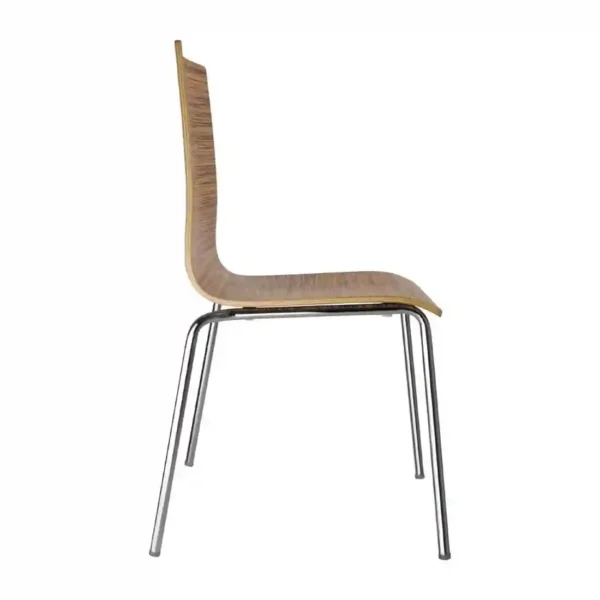 Bolero Square Back Side Chair Zebrano (Pack of 4) - Image 2