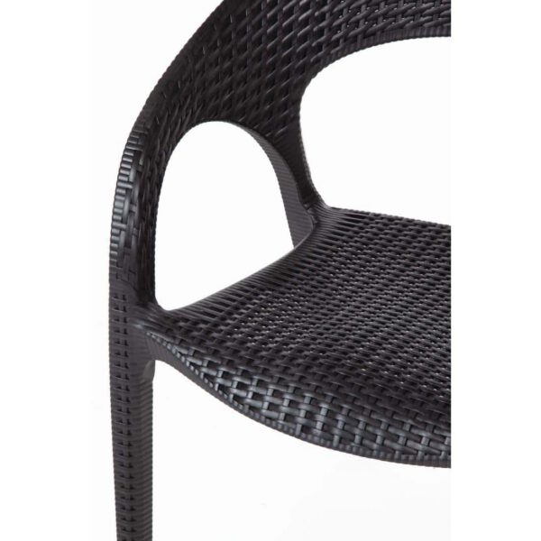 Bolero PP Rattan Wraparound Armchairs (Pack of 4) - Image 6