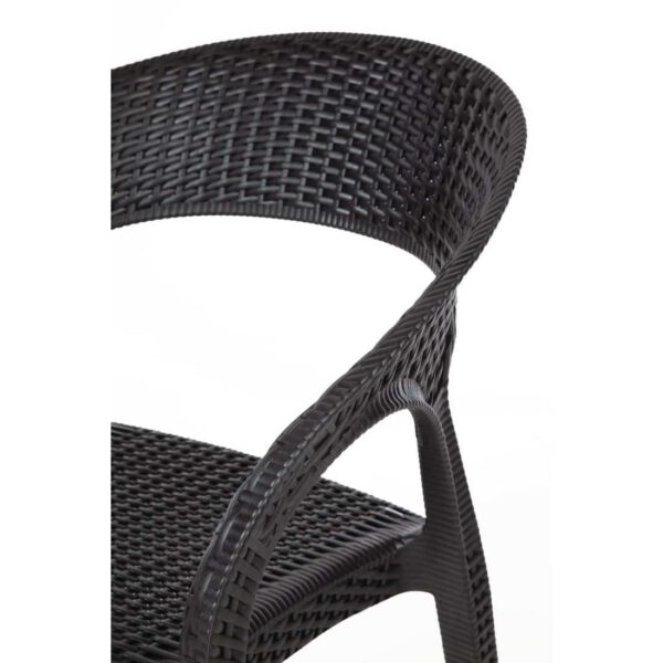Bolero PP Rattan Wraparound Armchairs (Pack of 4) - Image 8