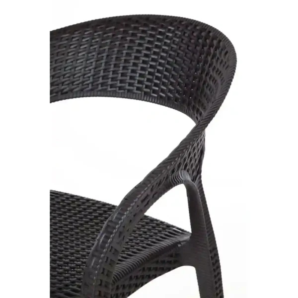 Bolero PP Rattan Wraparound Armchairs (Pack of 4) - Image 8