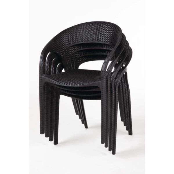 Bolero PP Rattan Wraparound Armchairs (Pack of 4) - Image 10