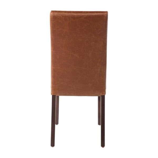 Bolero Faux Leather Dining Chair Antique Tan (Pack of 2) - Image 3
