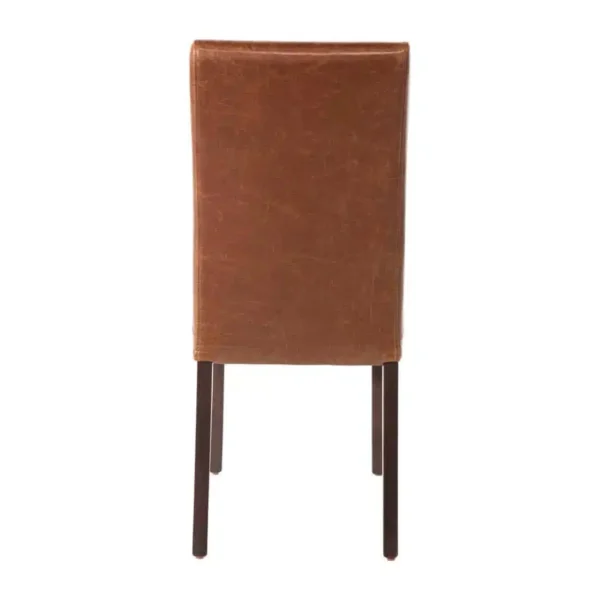 Bolero Faux Leather Dining Chair Antique Tan (Pack of 2) - Image 3