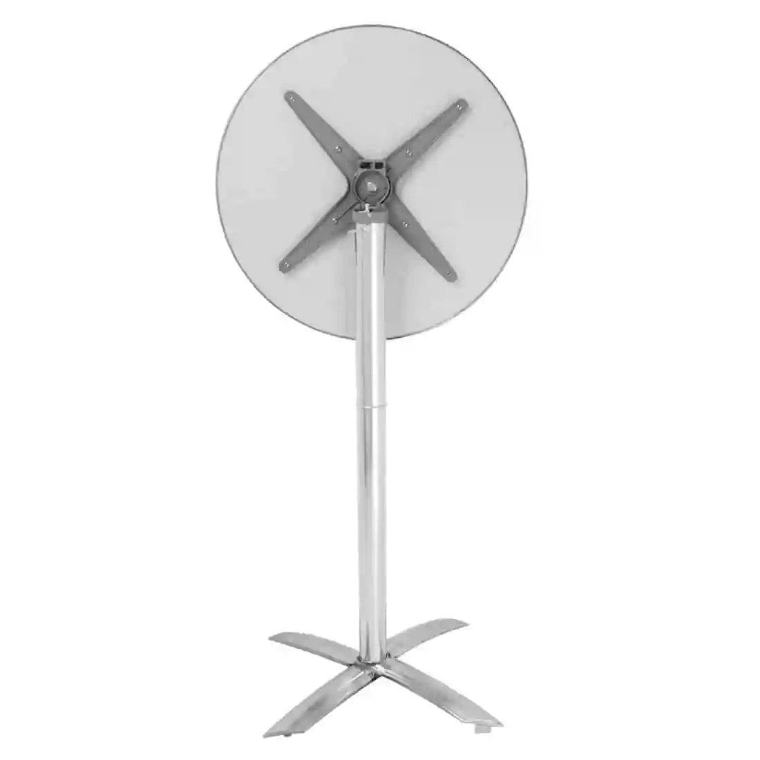 Bolero Round Flip Top Poseur Table Stainless Steel 600mm - Image 3
