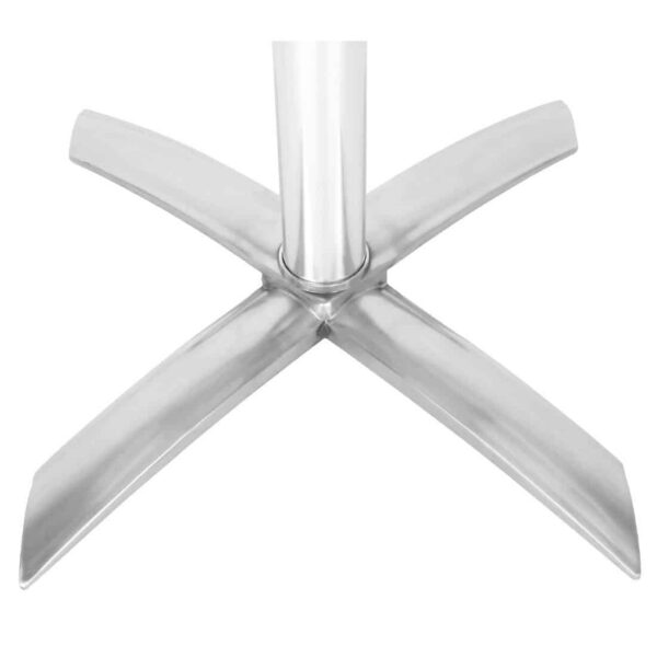 Bolero Round Flip Top Poseur Table Stainless Steel 600mm - Image 4