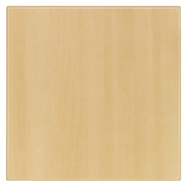 Werzalit Pre-drilled Square Table Top  Planked Beech 800mm - Image 2