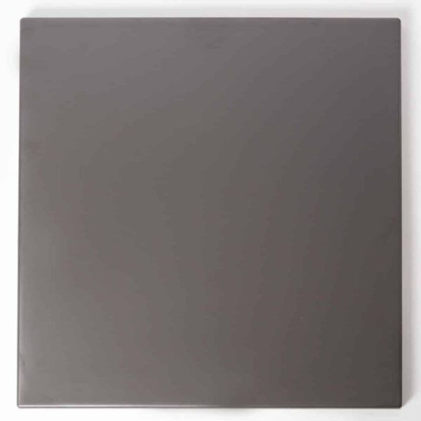 Werzalit Pre-drilled Square Table Top  Dark Grey 700mm - Image 2