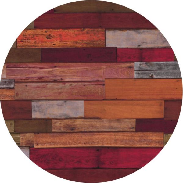 Werzalit Pre-drilled Round Table Top  Blanchas Red 700mm - Image 2