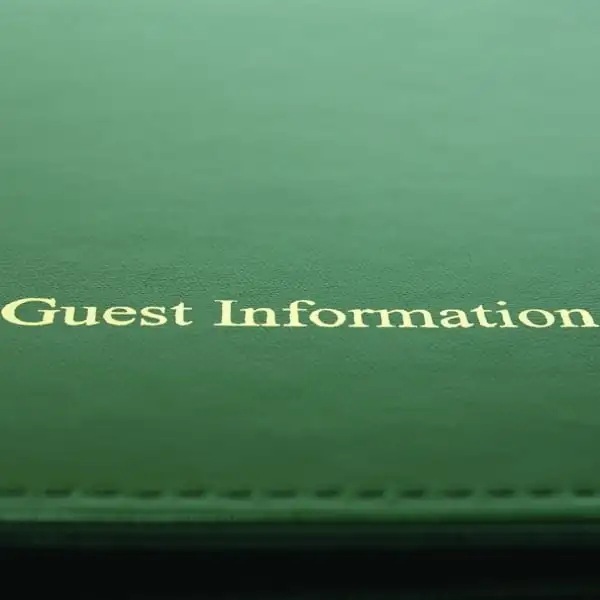 Minister Guest Room Folders