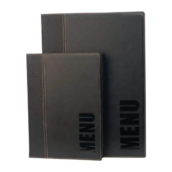 Securit Contemporary Menu Cover Black A4 - Image 3