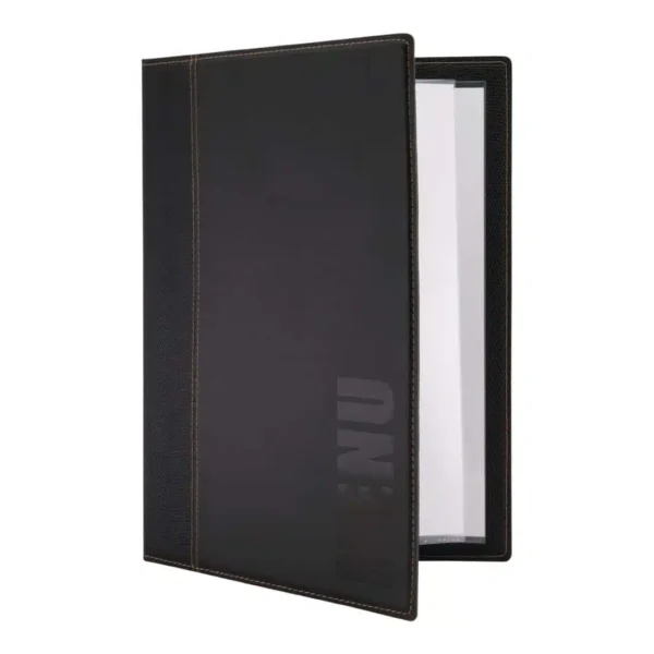Securit Contemporary Menu Cover Black A4 - Image 5