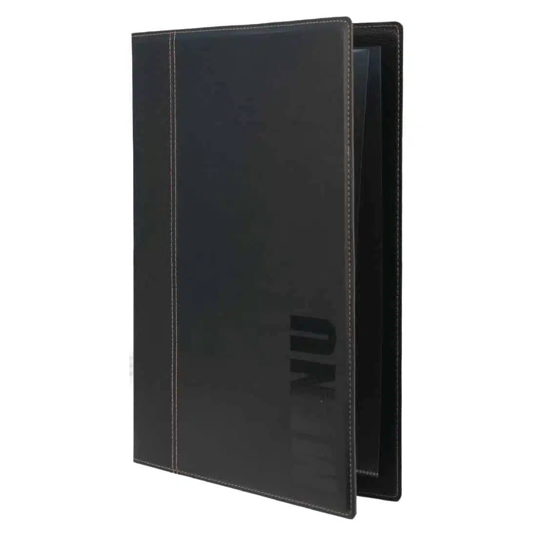 Securit Contemporary Menu Covers and Storage Box A4 Black - Image 5