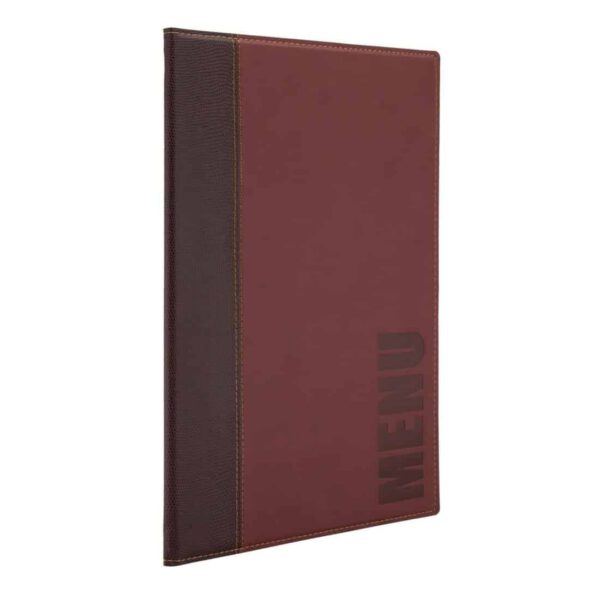 Securit Contemporary Menu Cover Bordeaux A4 - Image 6