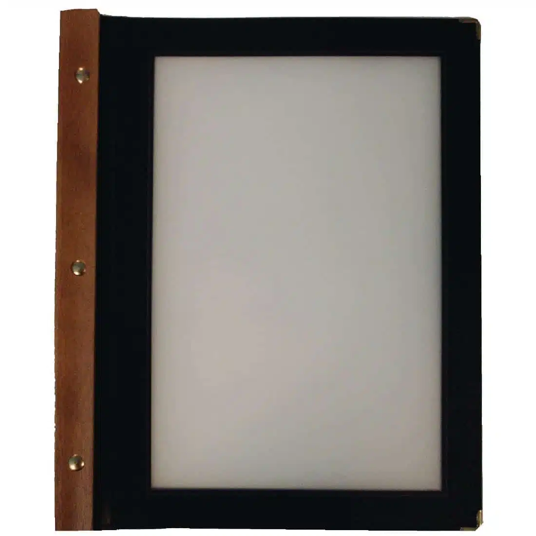 Securit Wood Spine American Style Menu Covers and Storage Box A4