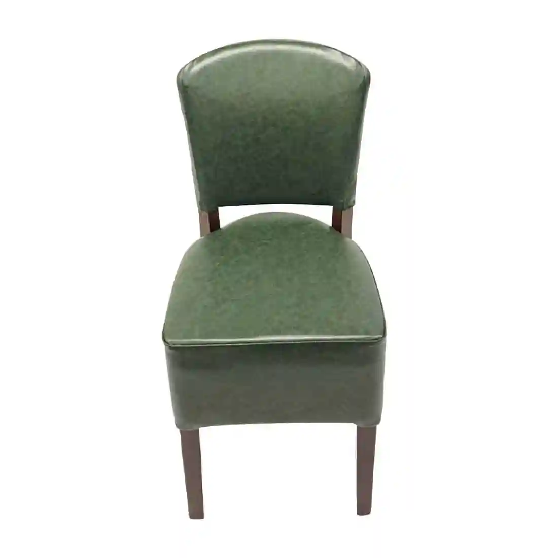 Hanoi Dining Chair In Dark Walnut with Bison Vinyl Cedar (Pack of 2) - Image 2