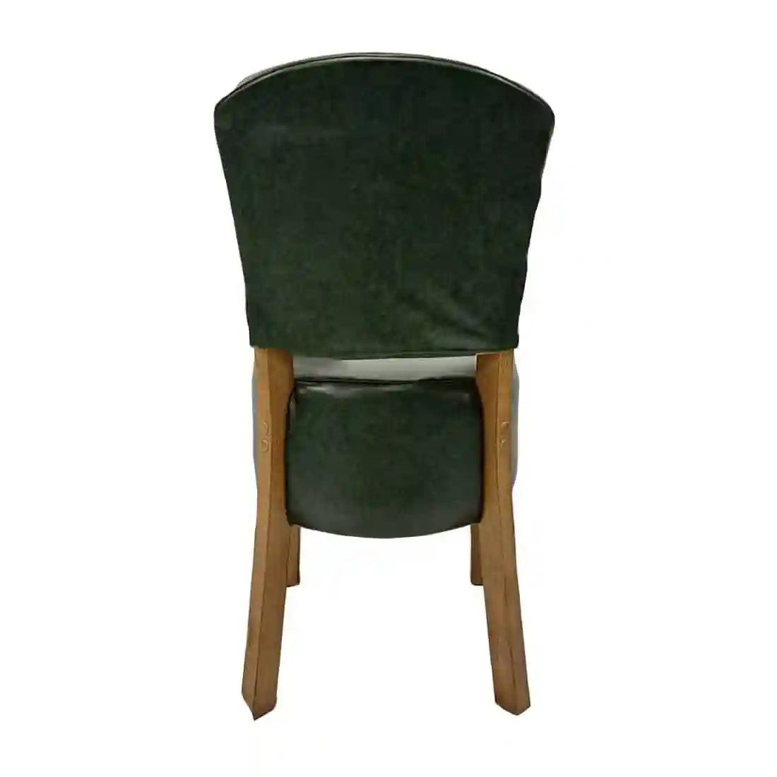 Hanoi Dining Chair In Weathered Oak with Bison Vinyl Cedar (Pack of 2) - Image 2
