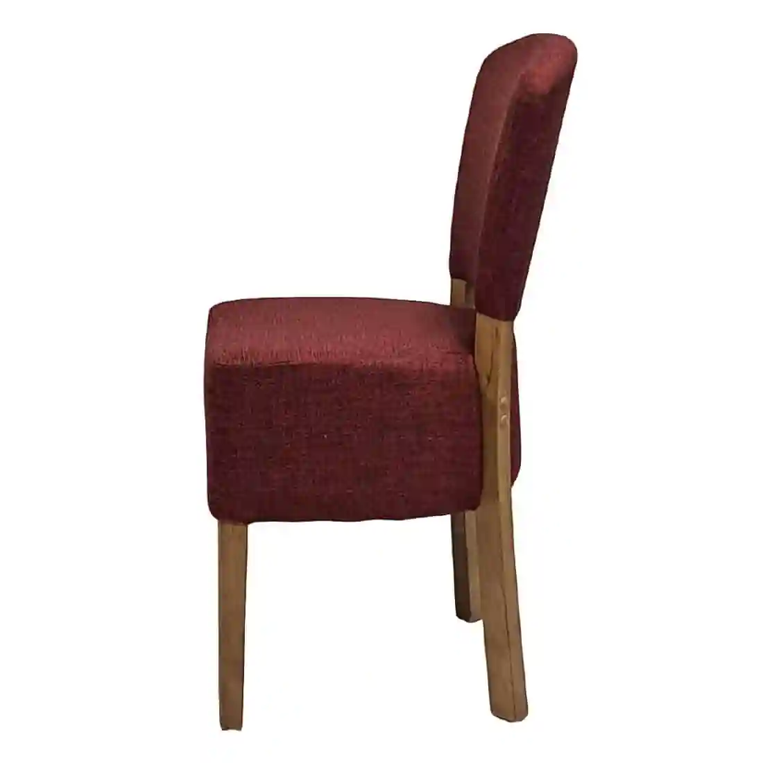 Hanoi Dining Chair In Weathered Oak with Shetland Scarlet Seatpad (Pack of 2) - Image 3