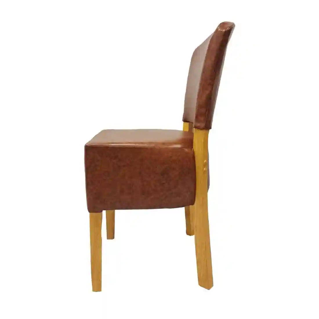 Hanoi Dining Chair In Soft Oak with Bison Vinyl Tan (Pack of 2) - Image 3